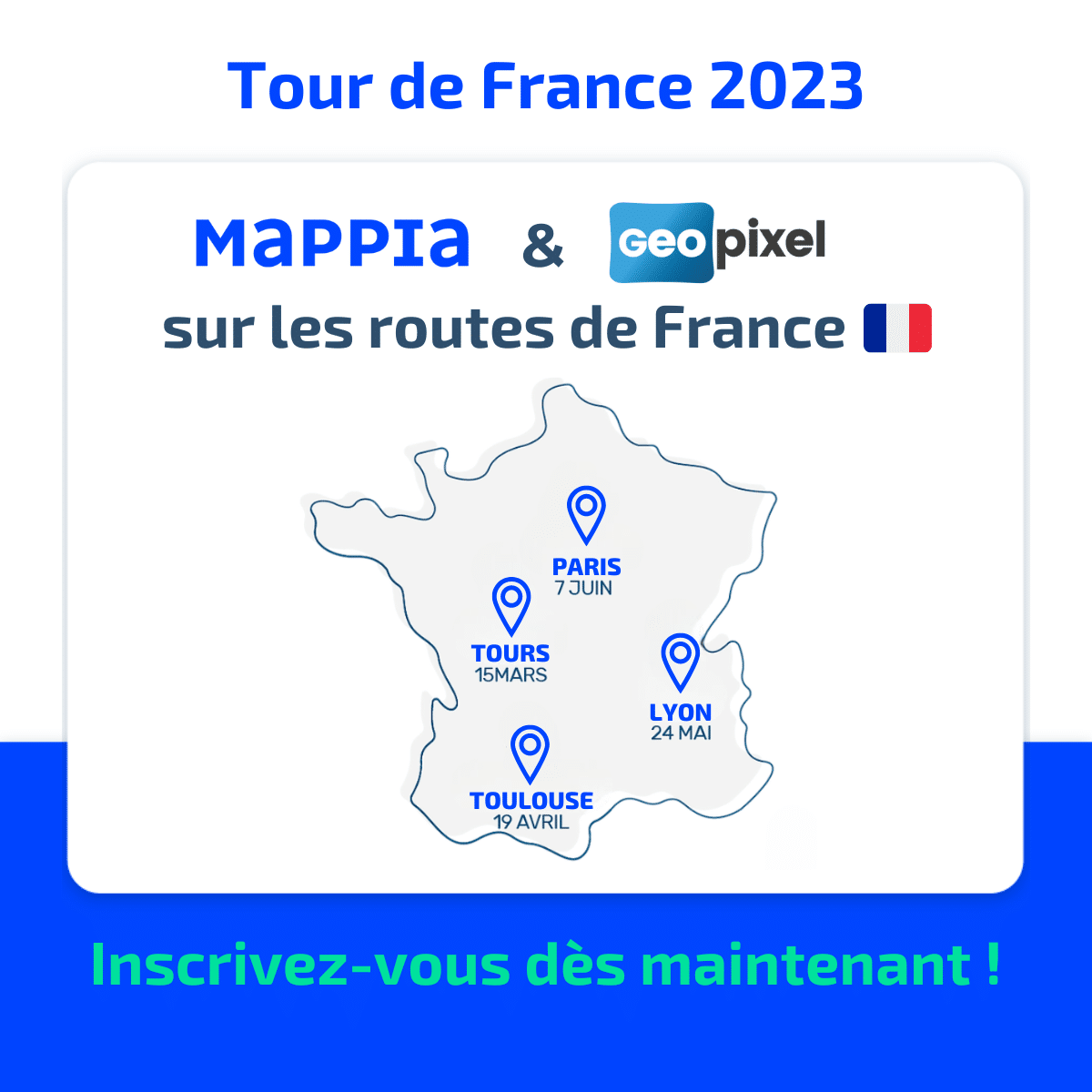 Tour de France avec GeoPixel