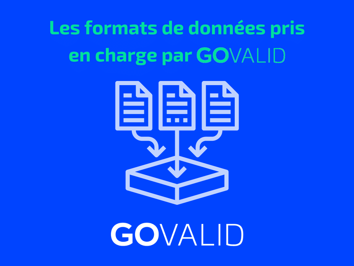 Formats de données compatible avec GOVALID