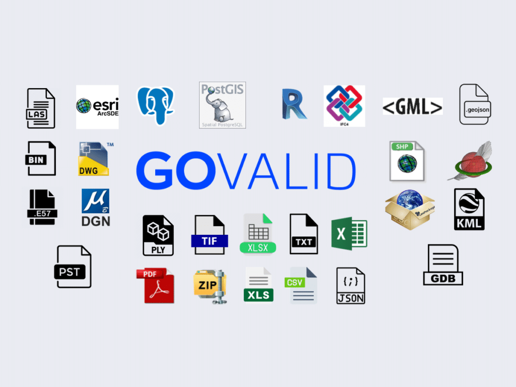 Les formats traités par GOVALID